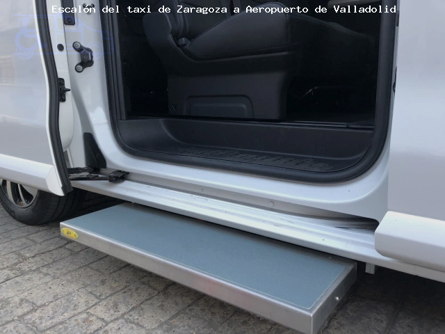 Taxi con escalón ruta Zaragoza Aeropuerto de Valladolid